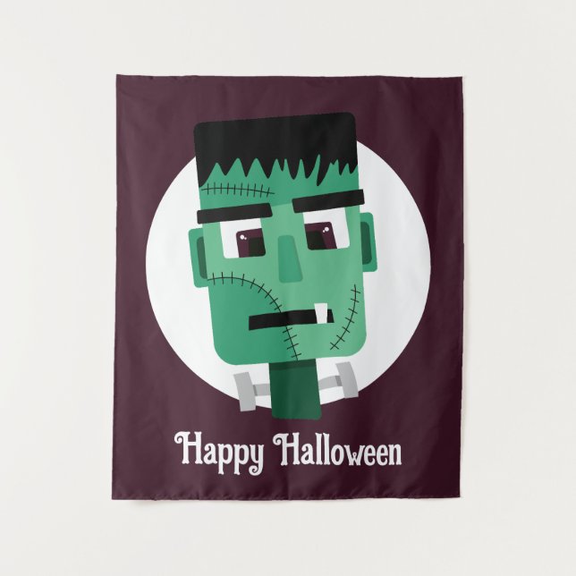 Tenture La tête du monstre Frankenstein (Devant)