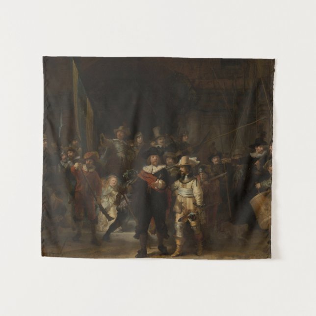 Tenture La Veille de nuit Le chef-d'oeuvre baroque Rembran (Devant (Horizontal))