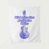 La vie commence après avoir joué de la guitare. bl