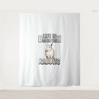 Tenture La Vie Des Citations De Lapin Est Meilleure Avec L