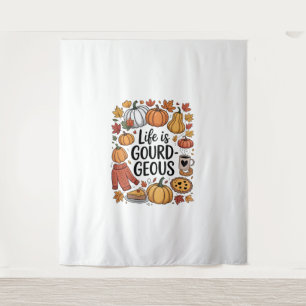 Tenture La vie est une chute gourde