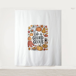 Tenture La vie est une chute gourde