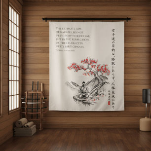 Tenture La Voie du Karaté - Sagesse de Gichin Funakoshi