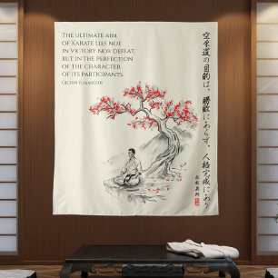 Tenture La Voie du Karaté - Sagesse de Gichin Funakoshi