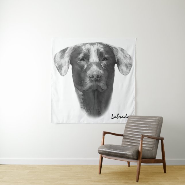Tenture Labrador Chien charmant (En situation)