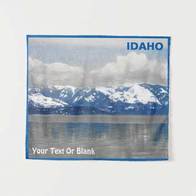 Tenture Lac Pend Oreille Winter (Devant (Horizontal))