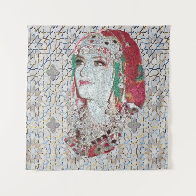 Tenture Lady of Atlas II (Devant)