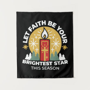 Tenture Laissez Faith être votre plus brillant Star Candle