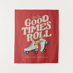 Tenture LAISSEZ LES BONS TEMPS ROULER 80s RETRO ROLLER SKA