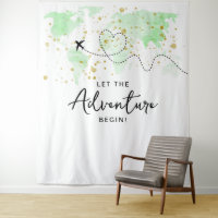 "Laissons Commencer L'Aventure !" Baby shower Cart