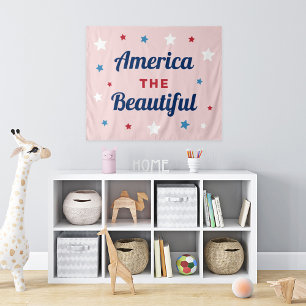 Tenture L'Amérique la Belle Rose 4 juillet