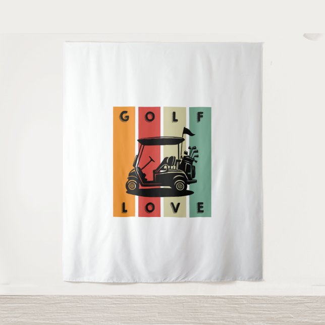 Tenture L'amour du golf (Devant)