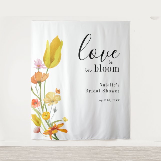 Tenture L'amour est dans la Fête des mariées Fleur sauvage (Devant)