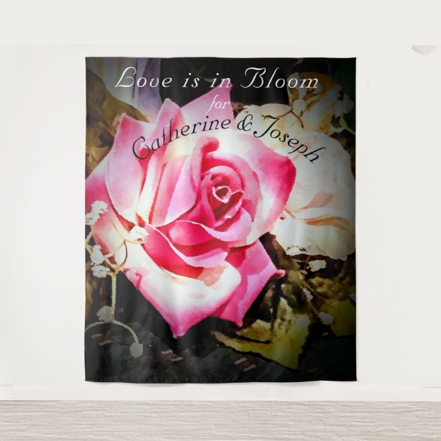 Tenture L'amour est dans le Mariage en fleur (Devant)