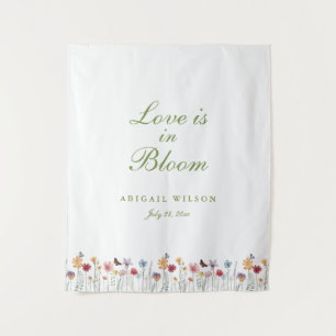 Tenture L'amour est en fleurs Fête de mariage champêtre