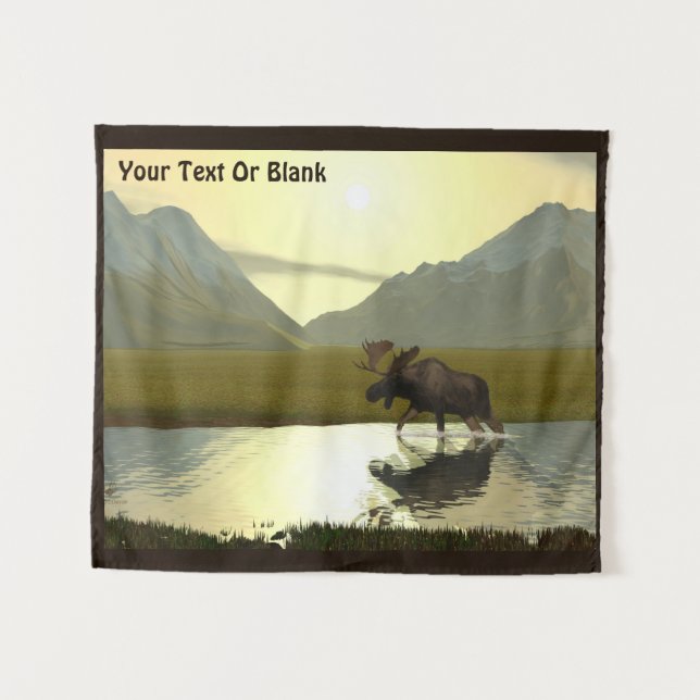 Tenture L'après-midi Moose (Devant (Horizontal))