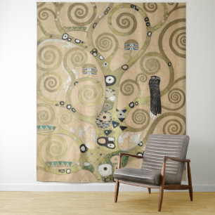 Tenture L'Arbre de Vie, peinture à l'huile de Gustav Klimt