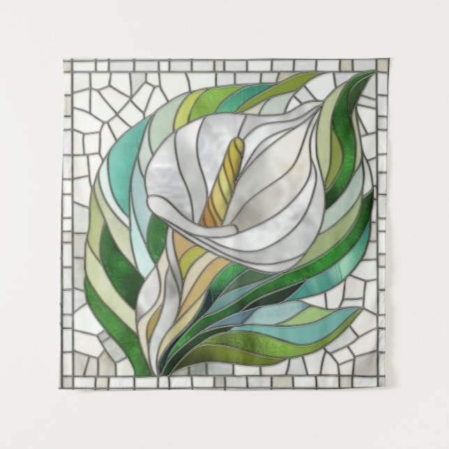 Tenture L'art mosaïque de Calla Lily (Devant)