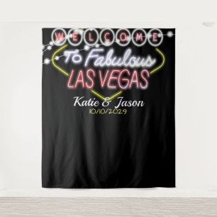 Tenture Las Vegas Mariage Photo Booth Reception fond