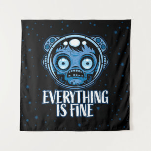 Tenture L'astronaute zombie va bien
