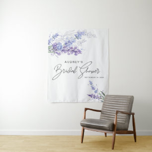 Tenture Lavage à l'eau élégant Fleurs de lavande Mariage