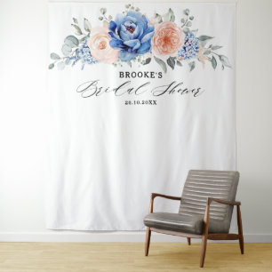 Tenture Lavande Bleu Marine Poussiéreux Rose Rose Mariage