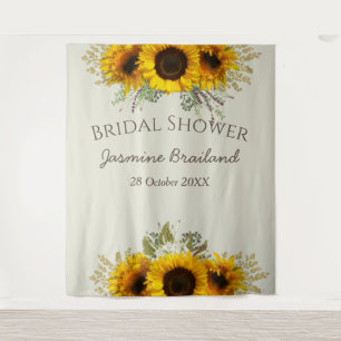 Tenture Lavande personnalisée pour la douche de la mariée