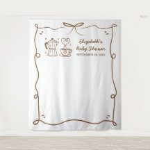 Le bébé brasse du Baby shower de café