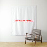 Le Canada n'est pas à vendre texte rouge blanc min