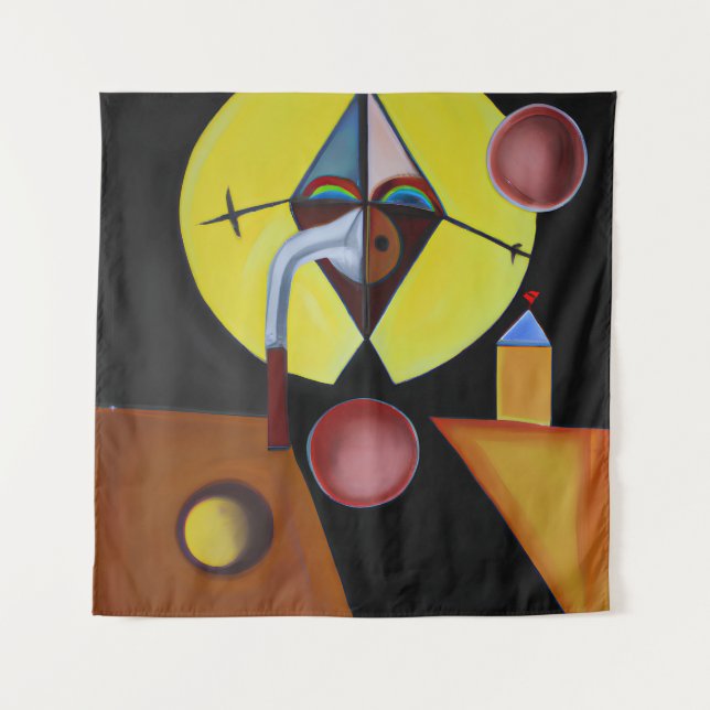 Tenture Le docteur de la peste - Peinture à l'huile (Devant)