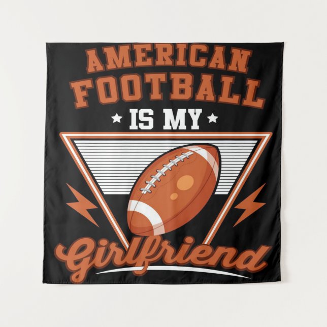 Tenture Le Football Américain Est Mon Couverture (Devant)