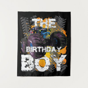 Tenture Le garçon d'anniversaire Monster Truck famille ass