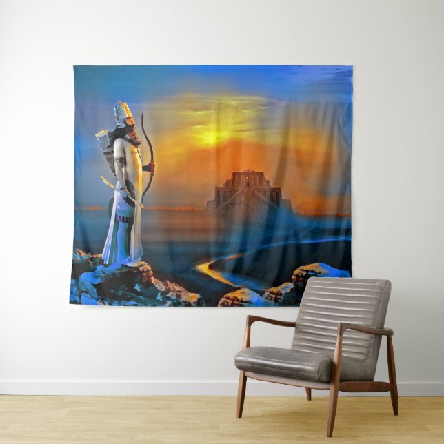 Tenture Le guerrier (En situation (horizontale))