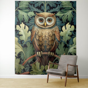 Tenture Le hibou sur un chêne