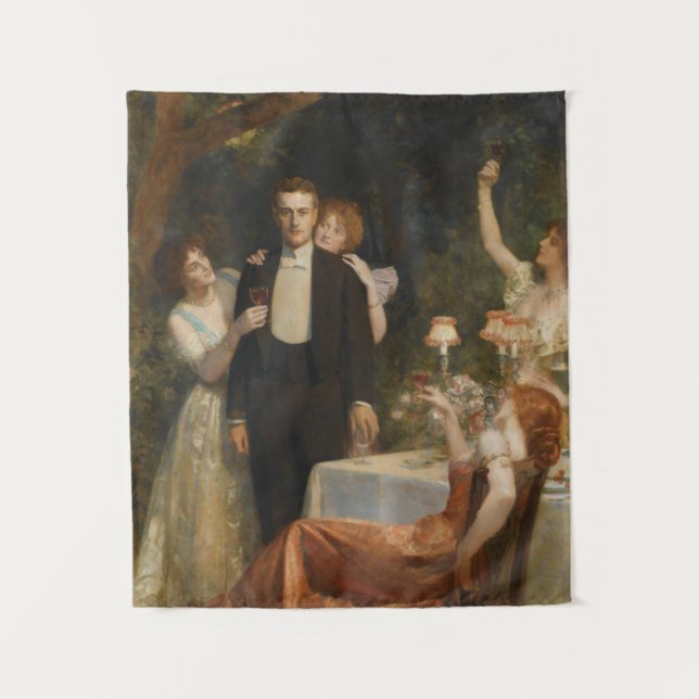 Tenture Le Jardin d'Armide (par John Collier) (Devant)