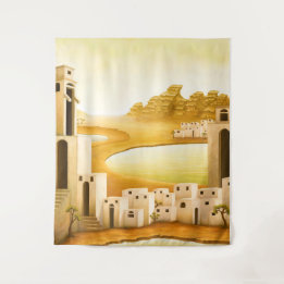 Tenture "Le lieu" - Moyen-Orient / Orient Desert Peinture
