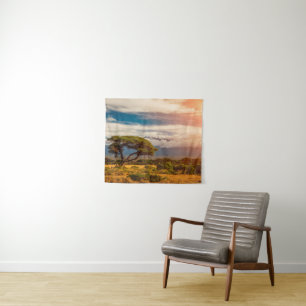 Tenture Le mont Kilimandjaro   Amboseli, Kenya