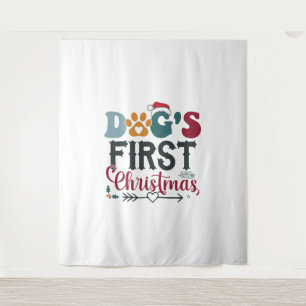 Tenture Le premier Noël du chien