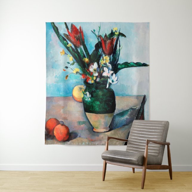 Tenture Le Vase des Tulipes, Paul Cezanne (En situation)