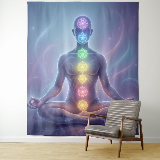 Tenture Les 7 chakras (En situation)