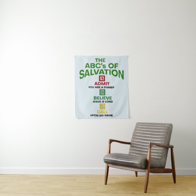 Tenture Les ABC du salut (En situation)