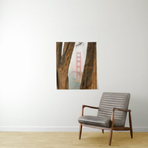 Tenture Les arbres de golden gate bridge   de donnent sur