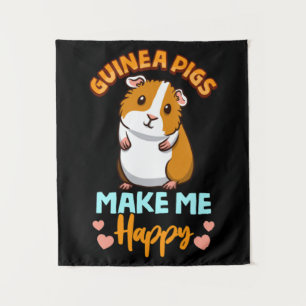 Tenture Les Cochons De Guinée Adorables Me Rendent Heureux