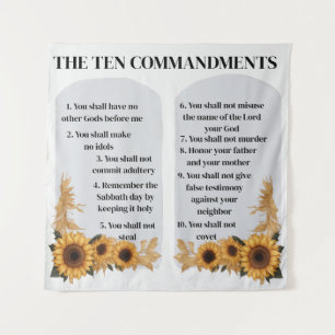 Tenture Les dix commandements