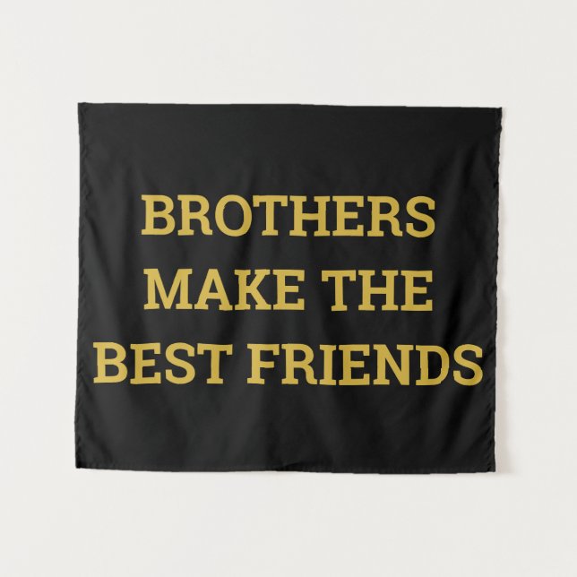 Tenture Les frères font les meilleurs amis Pépinière Mur A (Devant (Horizontal))