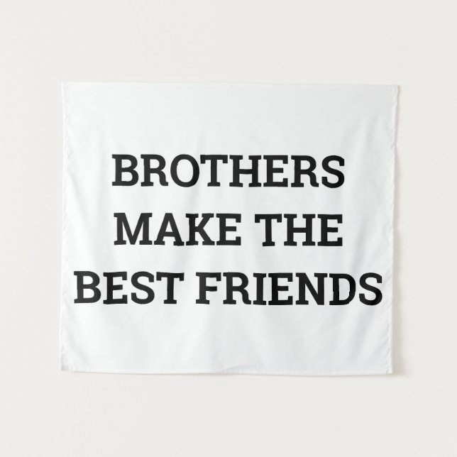 Tenture Les frères font les meilleurs amis Pépinière Mur A (Devant (Horizontal))