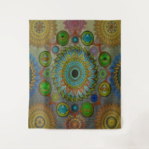 Tenture Les lois de la Brachyura symbolique art mandala