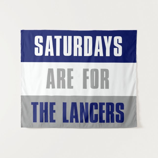 Tenture Les samedis sont pour The Lancers, Longwood Univer (Devant (Horizontal))