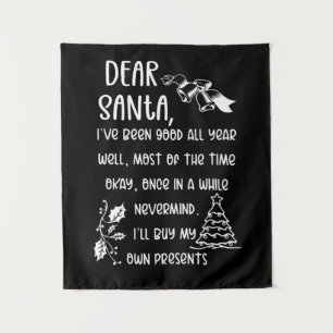 Tenture Lettre amusante à Père Noël Noël cadeaux de Noël
