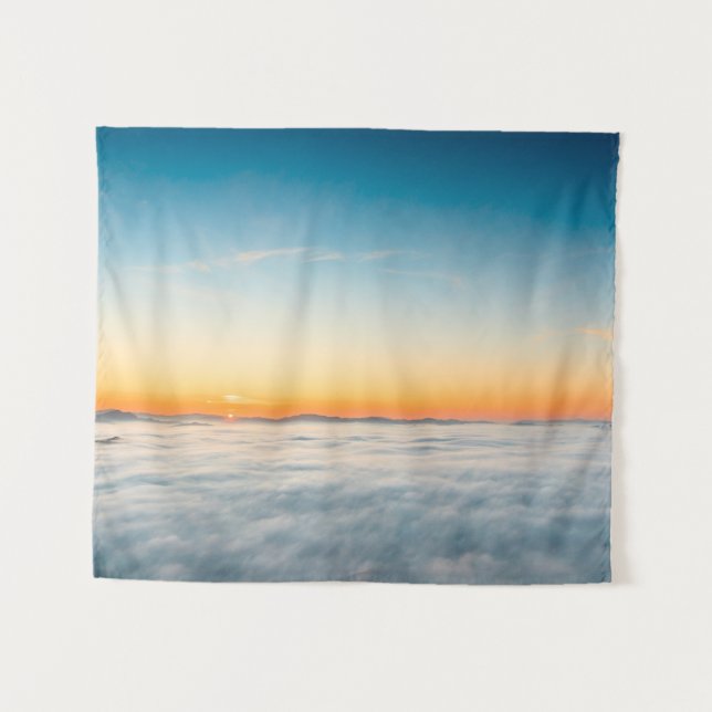 Tenture Lever de soleil magique au-dessus des nuages (Devant (Horizontal))